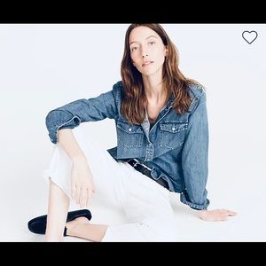 J Crew Slim-fit chambray shirt - Size 12